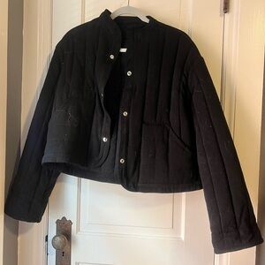 Kordal Studio Cropped Quilted Jacket Black